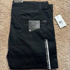 NWT Volcom Modern Stretch Chino Pants Black 32x30
